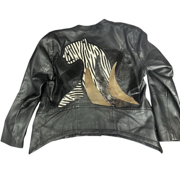 17. NEW Sharif 1827 Lamb Leather Jacket Size XL - Picture 2 of 9